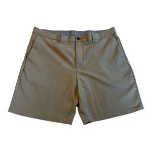 Penguin Golf Shorts Mens 38 Beige Flat Front‎ Casual Classic Fit Lightweight